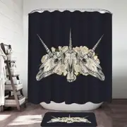 Cool and Scary Unicorn Skulls Shower Curtain
