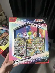 Prismatic Evolutions Binder Collection Sealed Pokémon TCG In Hand 5 Packs