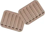 iplusmile 2pcs Baking Molds Cake Tin Madeleine Pan Cake Mould Set Non-Stick Biscuits Mold