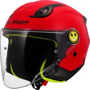 LS2 OF622 Funny II Solid, open face helmet kids , color: Red , size: S