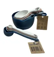 Bamboozle Measuring Cup & Spoons, 8-Piece Dry or Liquid Cooking Set Bamboo Fiber