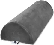 Knee Pillow for Back Sleeping | Large Half Moon Bolster Pillow for Legs Under...
