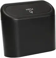 FELTECHELECTR 1pc Car Trash Can Trash Bag Garbage Can Car Trash Bin Trash Cans Vehicle Trash Dustbin Bin Car Garbage Bucket Vehicle Trash Can Car Wastebasket Bin Black Plastic Abs