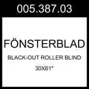 IKEA FONSTERBLAD FÖNSTERBLAD Black-out Roller Blind Beige 30x61" 005.387.03