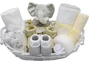 Luxury Newborn Baby Gift Hamper Basket, Unisex