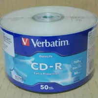 在飛比找蝦皮購物優惠-新庫存 CD-R 52X VERBATIM 銀散裝 50x