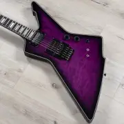 Schecter Special Edition E-1 FR S Guitar, Ebony Fretboard, Trans Purple Burst