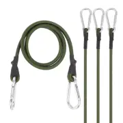 35.4" Bungee Cords 4Pcs Heavy Elastic Bungee Rope with Aluminum Alloy Hooks
