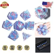 Eco-Friendly Fuji Lakes Polyhedral Dice Set - Exquisite Dungeons & Dragons Dice