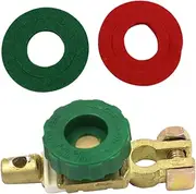 MUCKLILY 1 Set Car Battery Terminal Connectors Quick Release Plated Zinc Alloy Clamps Easy Installation Safe Power Disconnect Suitable for Batteries