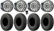 Sedona Sano Bdlk 15x7 Wheels Ct 32" Gripper T/R/K Tires Honda Pioneer 1K / Talon