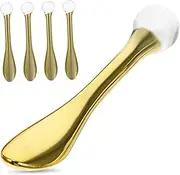 FRCOLOR 5pcs Compact Eye Cream Spoon for Daily Use Lightweight Eye Massage Tools Relieve Puffiness Dark Circles Easy to Clean Carry for Skin Care Routine