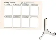 KALLORY Kitchen Companion Magnetic Meal Board Dry Erase Planner Menu for Fridge