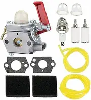 EBCJIAMS Carburetors Carburetors Gasket Primer Bulb Carburetors Compatible with Homelite UT-20749 UT-20758 UT-20769 UT-20750 UP08713 Compatible with Zama C1U-H47 Carburetor