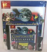 Compton's Encyclopedia 1999 CD-ROM and book Windows 95 NEW and SEALED!!