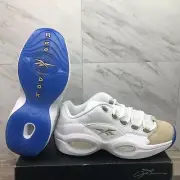 Reebok Question Low White Oatmeal Allen Iverson Basketball EF7609 Men's Size 7.5