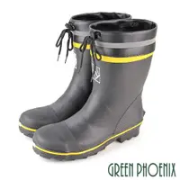 在飛比找ETMall東森購物網優惠-GREEN PHOENIX 男 鋼頭鞋 安全鞋 工作鞋 雨靴