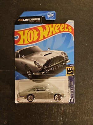 2024 Hot Wheels HW Screen Time #7/10, Aston Martin 1963 DB5 Silver, #107/250