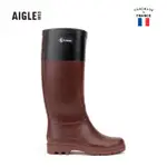 【AIGLE】女 造型休閒膠靴AG-F8492A023 酒紅(女膠靴 休閒膠靴 長筒膠靴 雨靴)