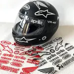 山葉 摩托車贊助商貼紙 HONDA YAMAHA APRILIA SHOEI 46 ARAI 頭盔防水貼紙反光頭盔貼花裝