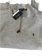 Polo RALPH LAUREN Quarter Zip Double Knit Pullover Gray Size XXL NWT