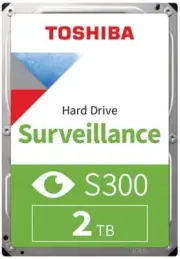TOSHIBA - S300 Surveillance 3.5" Internal Hard Drive SATA 6GB/s - 2TB, 5400RPM