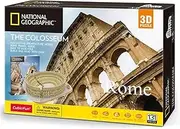 National Geographic 3D Puzzle - The Colosseum (Rome) | 131 Pieces | No Glue or Tools Required | Includes Informative Booklet on Roman History & Architecture