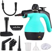 Handheld Steam Cleaner, Steamer for Cleaning, Multipurpose Portable Steam Cleaners for Home Use with Safety Lock and 9 Accessory Kit to Remove Grime, Grease, and More, Save Time and Effort (blue)