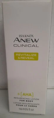 Avon Isa Knox Anew Clinical Revitalize Reveal Resurfacing Lotion for body 5 OZ.