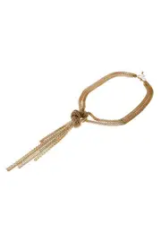 Knot Tassels Necklace--MAJ-KNM874