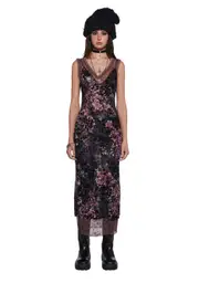 [Dolls Kill] Take Ur Time Maxi Dress (Brooklyn)