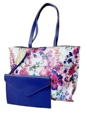 Elliott Lucca delphine 2 in 1 tote. NWT Multicolor Case Floral Bag B000015