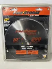 Black & Decker Firestorm Circular Saw Blade Steel 10" 200 Teeth 5/8" Arbor