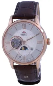 Orient Classic Sun Moon Phase Open Heart Dial Automatic RA-AS0009S10B Mens Watch