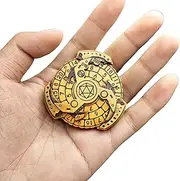7 in 1 Fidget Spinner Dice Set for DND, Novelty Mechanical Metal Roulette D&D Dice with Gift Box, Dungeons and Dragons RPG Role Playing Game Dice Golden