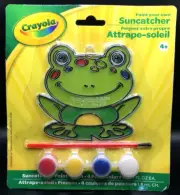 Crayola Plastic Suncatchers Paint Craft Kits Age 4+ Paint Your Own Frog NIB