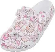 [ZPGVWXKO] Doctor And Clogs, Quick Drying Slippers for Women, Outdoor Slippers, House Sandals for, Owl, 40 41