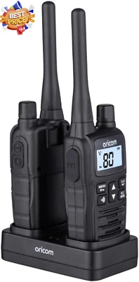 UHF2400 2W Handheld UHF CB Radio Twin Pack 80 Channels Duplex VOX LED Torch
