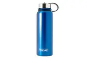 1.2L Neoflam All Day Stainless Steel Double Walled and Vacuum Insulated Water Bottle Blue Metal
