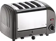Dualit Classic 4 Slice Vario Toaster - Stainless Steel, Hand Built in the UK - Replaceable ProHeat Elements - Heat Two or Four Slots, Defrost Bread, Mechanical Timer - Replaceable Parts