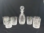 Waterford Crystal Lismore Spirt Decanter 10 3/4 And 6 Old Spirit Whiskey NEW TAG