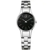 在飛比找遠傳friDay購物優惠-瑞士 Calvin Klein 黑面摩登極簡風女錶 (K43