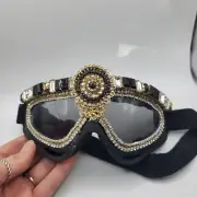 Hand Made Burning Man Goggles Bohemian Royalty