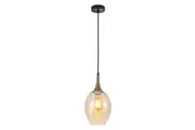 Brote Pendant Light Bronze Amber Wine Glass