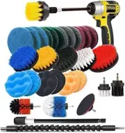 AU Drill Brush Scrub Pads 31 Piece Power Scrubber Cleaning Kit, Scrub Pads