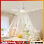 Socket Fan Light E27 Base LED Ceiling Fan Light (Yellow Remote Control+Extender)