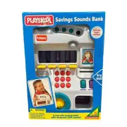 Playskool Savings Sounds Bank ATM Real Coin Sorter Kids Toy 1997 VTG New Video