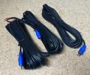 New! - Bose Acoustimass Lifestyle BLUE Speaker Wire Group of 3 RCA To Bare OEM
