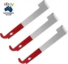 3 Pcs Stainless Steel Beekeeping Hive Tool Set - J Hook, Bee Frame Lifter, and S