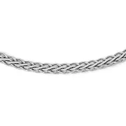 Sterling Silver Flat D/C Spiga Necklace